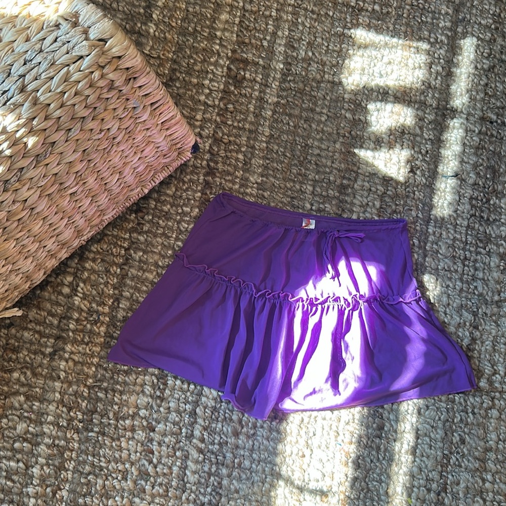 Apollo Swim Purple Mesh Swim Skirt Size Medium - Picture 2 of 7